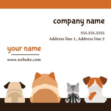 Picture of BC - Animals & Pet Care 11 - 2.5" x 2.5" Single Sided