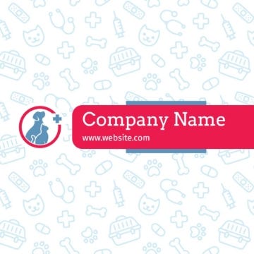 Picture of BC - Animals & Pet Care 14 - 2.5" x 2.5" Double Sided