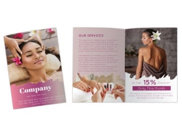 Show details for Beauty & Spa 8 - 8.5" x 11" Bi-Fold Picture of Beauty & Spa 8 - 8.5" x 11" Bi-Fold