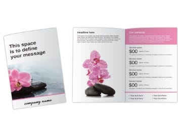 Show details for Beauty & Spa 9 - 8.5" x 11" Bi-Fold Picture of Beauty & Spa 9 - 8.5" x 11" Bi-Fold