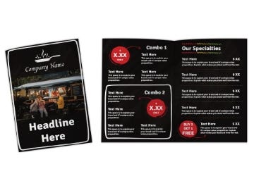 Show details for Food & Beverage 12 - 8.5" x 11" Bi-Fold Picture of Food & Beverage 12 - 8.5" x 11" Bi-Fold