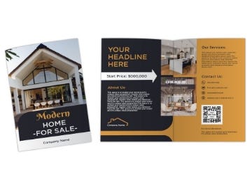 Show details for Real Estate 5 - 8.5" x 11" Bi-Fold Picture of Real Estate 5 - 8.5" x 11" Bi-Fold