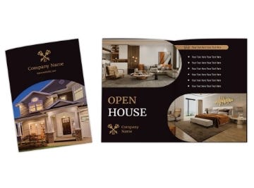 Show details for Real Estate 6 - 8.5" x 11" Bi-Fold Picture of Real Estate 6 - 8.5" x 11" Bi-Fold