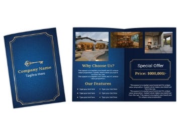 Show details for Real Estate 9 - 8.5" x 11" Bi-Fold Picture of Real Estate 9 - 8.5" x 11" Bi-Fold