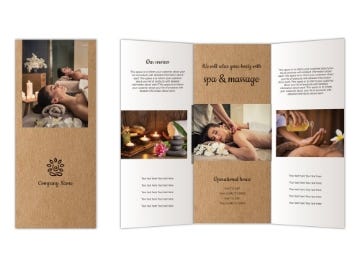 Picture of Beauty & Spa 15 - 8.5" x 11"Tri-Fold