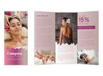 Picture of Beauty & Spa 8 - 8.5" x 11"Tri-Fold