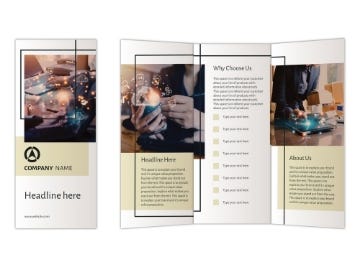 Picture of Business Services 10 - 8.5" x 11"Tri-Fold