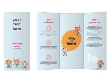 Show details for Education & Child Care 11 - 8.5" x 11"Tri-Fold Picture of Education & Child Care 11 - 8.5" x 11"Tri-Fold