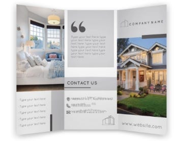 Picture of Real Estate 1 - 8.5" x 11"Tri-Fold