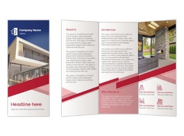 Picture of Real Estate 12 - 8.5" x 11"Tri-Fold