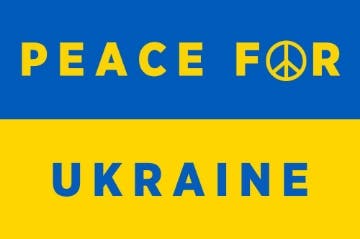 Picture of Peace for Ukraine Flag