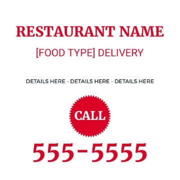 Picture of 12" x 12" Restaurant 14