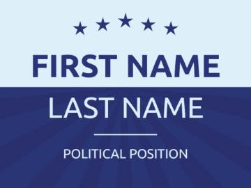 Picture of Political Campaign Sign 7