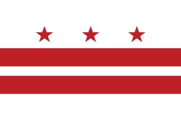 Picture of Washington, DC Flag- 4x6