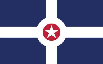 Picture of Indianapolis, IN Flag- 5x8